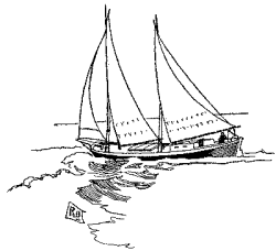 SCHOONER-RIGGED SHARPIE