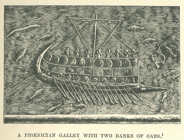 017.jpg a Phoenician Galley With Two Banks of Oars 