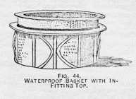 FIG. 44. WATERPROOF BASKET WITH
INFITTING TOP.