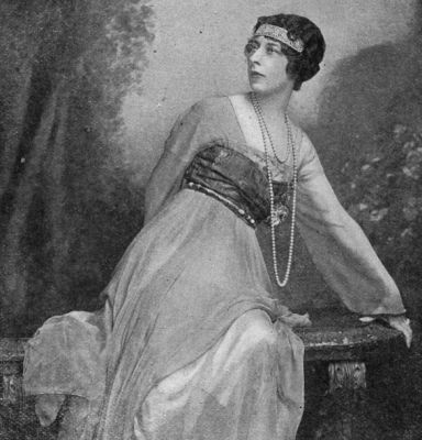 Mrs. Conde Nast in Evening Dress