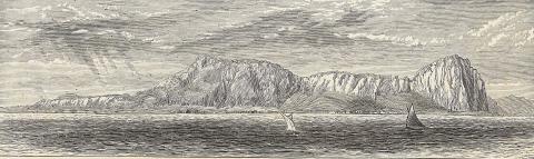 Illustration: View of Gibraltar from the Bay.