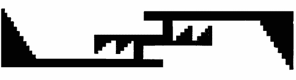 Fig. 304—Rectangular S-form with terraced triangles