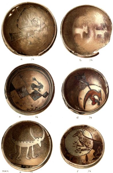 PL. CXXX—
FOOD BOWLS WITH FIGURES OF QUADRUPEDS FROM SIKYATKI