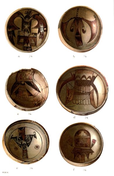 PL. CXXXVIII—
FOOD BOWLS WITH FIGURES OF BIRDS FROM SIKYATKI