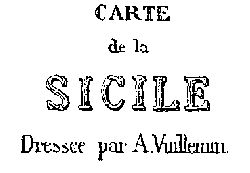 Carte de la Sicile.