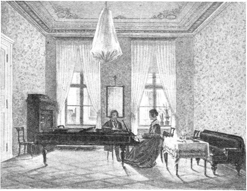 "SCHUMANN AND ROBENA LAIDLAW."

From the Water-Colour Drawing by J. Raabe.