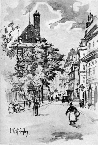 The Rue de Vaugirard by the Luxembourg