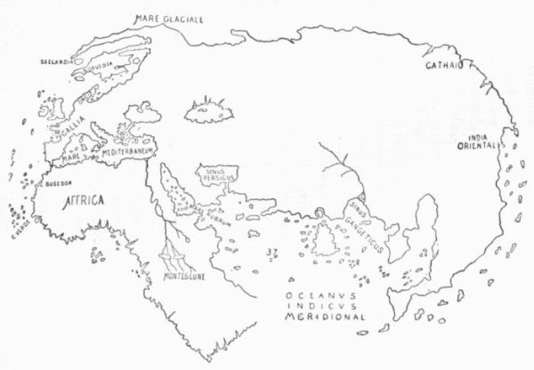 PORTUGUESE MAPPEMONDE, 1490.