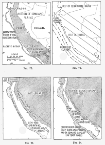 Fig. 71—The three chief topographic regions of Peru.