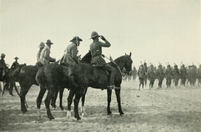 GENERAL HAMILTON RETURNS THE SALUTE