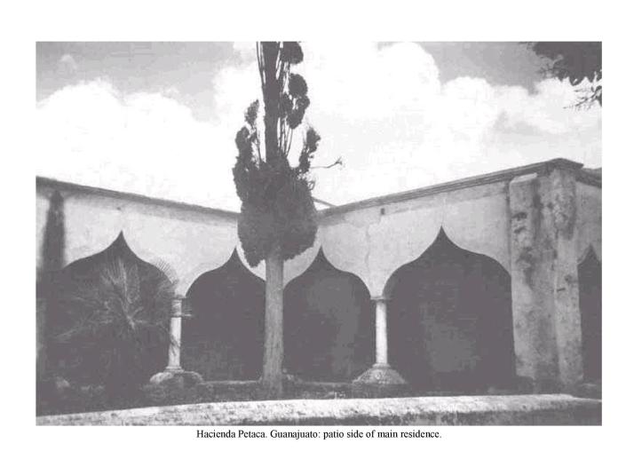 Hacienda Petaca.  Guanajuato: patio side of main residence.