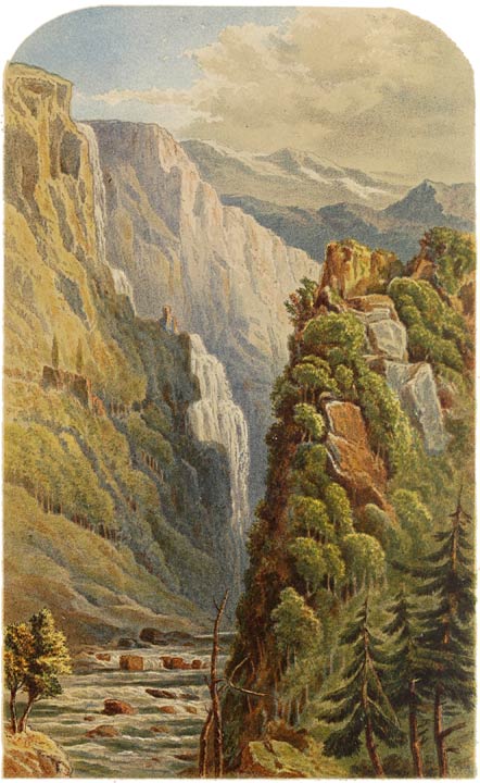 MOUNTAIN GORGE ABOVE SOUKOUM-KALE CIRCASSIA