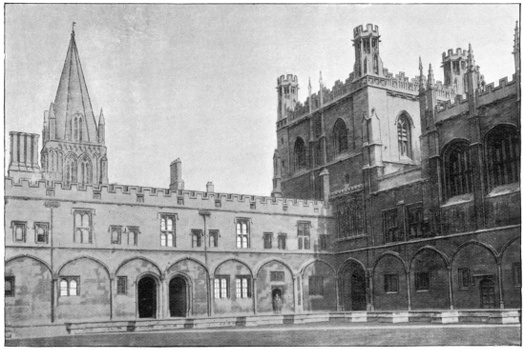 THE WESTERN ENTRANCE AND BELL TOWER, FROM TOM QUAD.