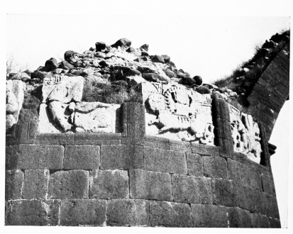 Fig. 188.—JEZÎRET IBN ’UMAR, RELIEFS ON BRIDGE.