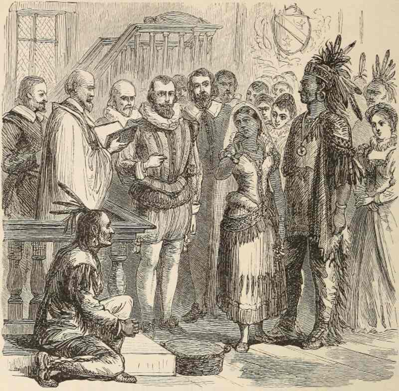 Marriage of Pocahontas.