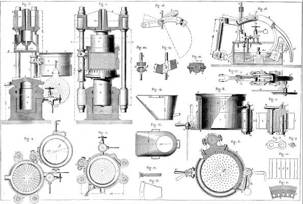 FILTERING PRESS FOR OLEAGINOUS SEEDS.--AUTOMATIC INJECTION PUMP